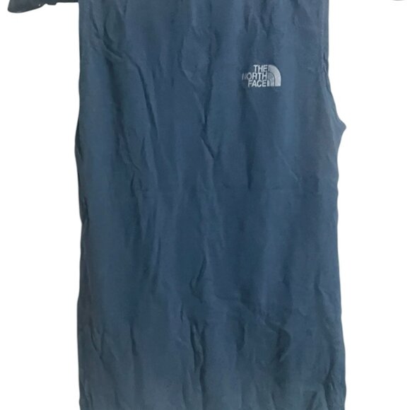 The North Face Tank Top Sleeveless tee T-shirt XS Blue Polar Bear Exploring - Picture 4 of 9